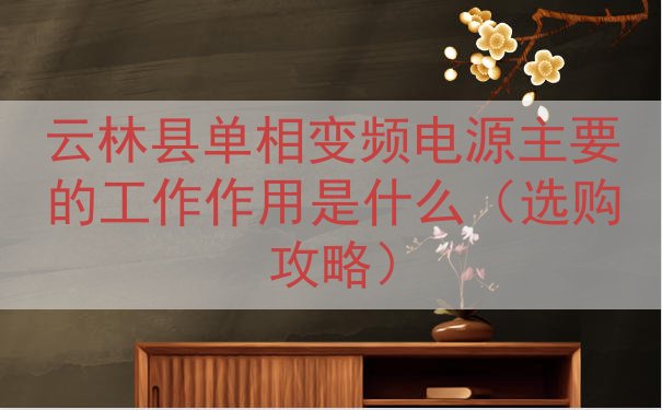 云林县单相变频电源的工作作用是什么（选购攻略）
